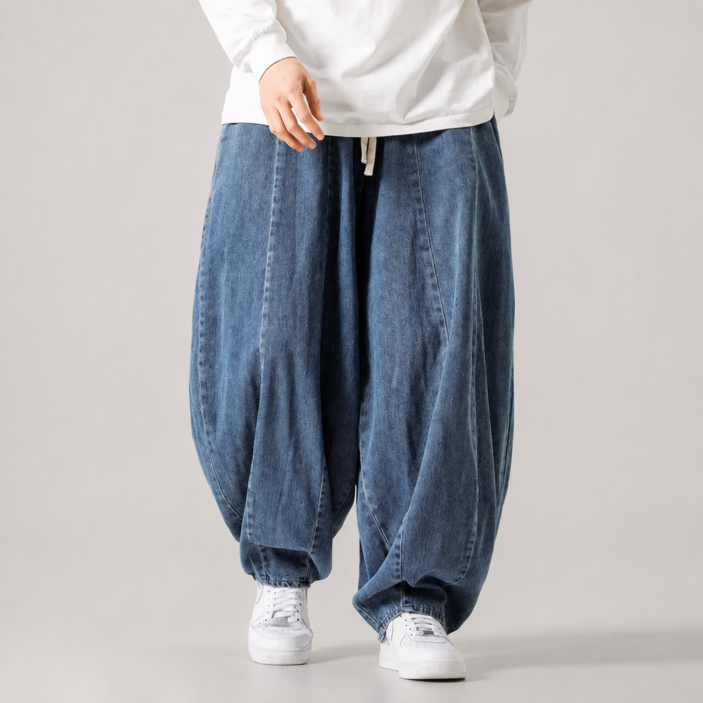 Yorker Men’s Wide-Leg Drawstring Pants