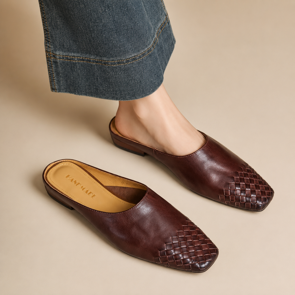 Sofia Square-Toe Mules