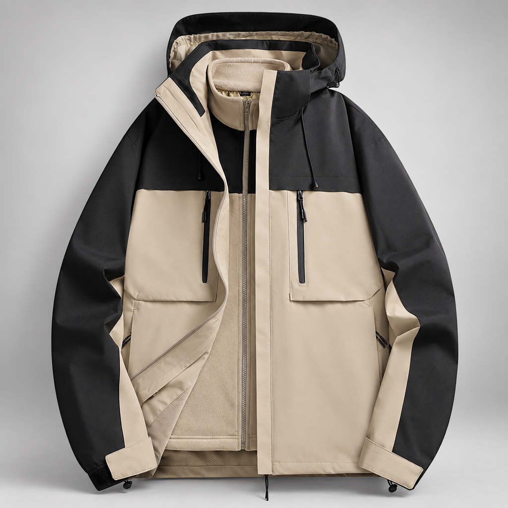 Adrian Men’s Colorblock Hooded Jacket