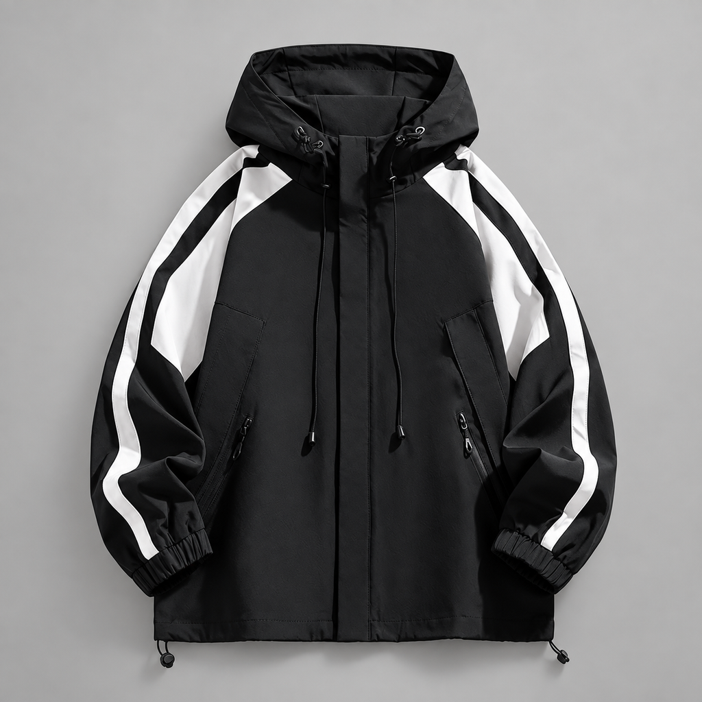 Cedric Men’s Color-Block Hooded Track Jacket