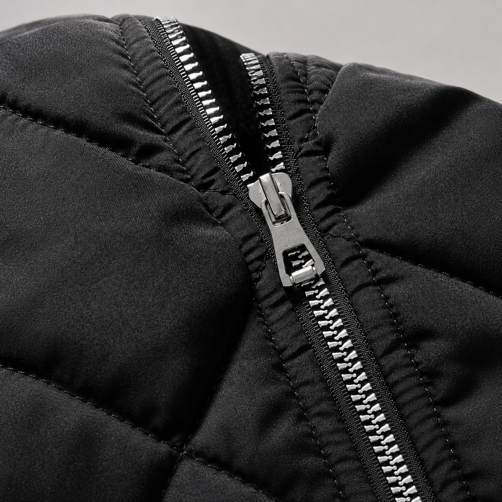 Romero Men’s Quilted Bomber Jacket with Zip Pockets