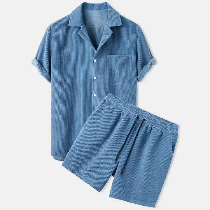 Louie Corduroy Shirt and Shorts Set