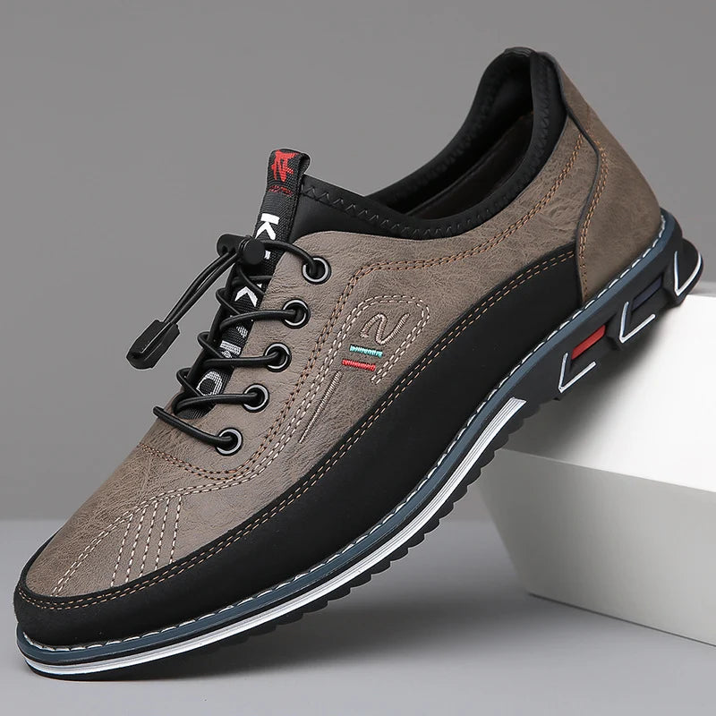 Velor Men’s Lace-Up Casual Sneakers