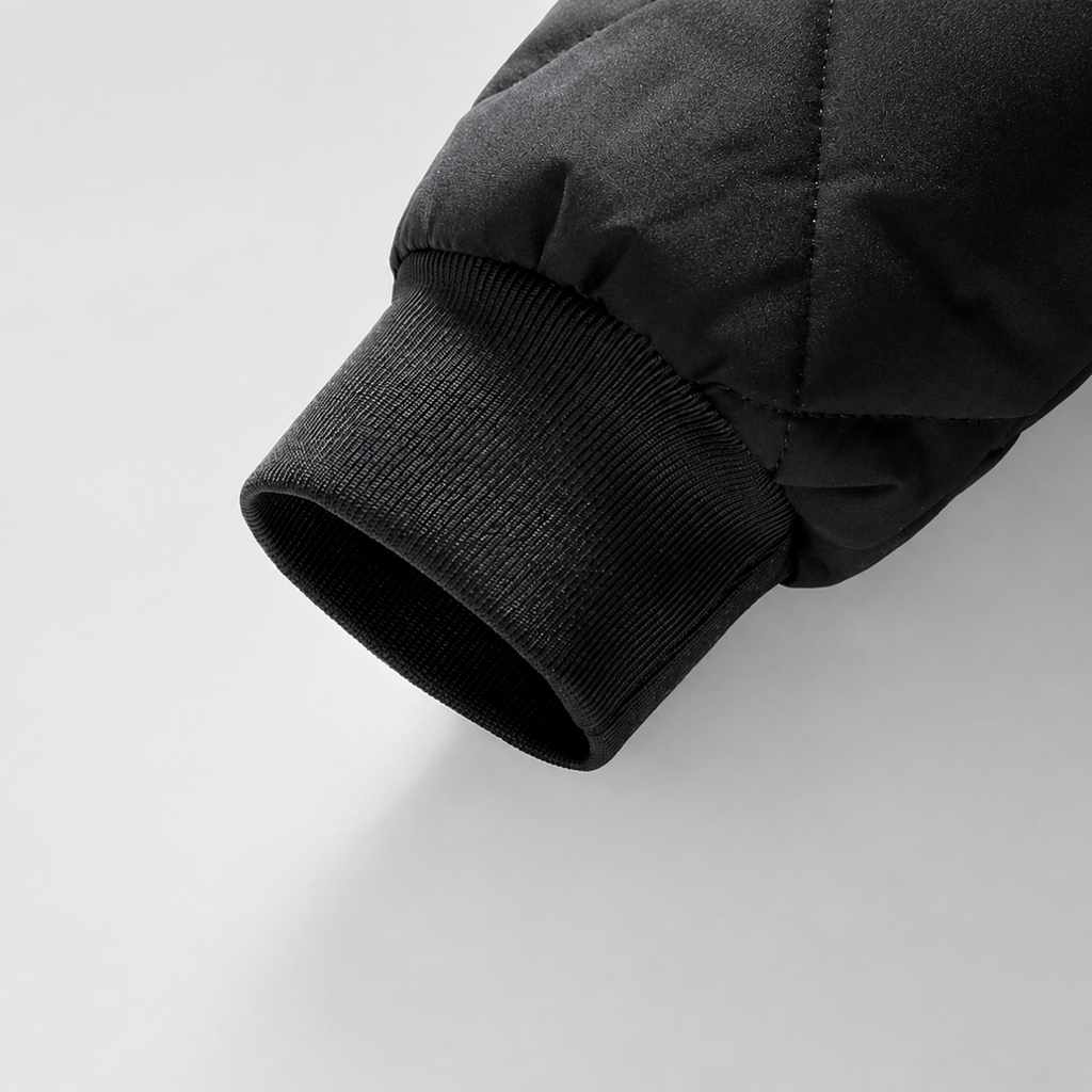 Romero Men’s Quilted Bomber Jacket with Zip Pockets