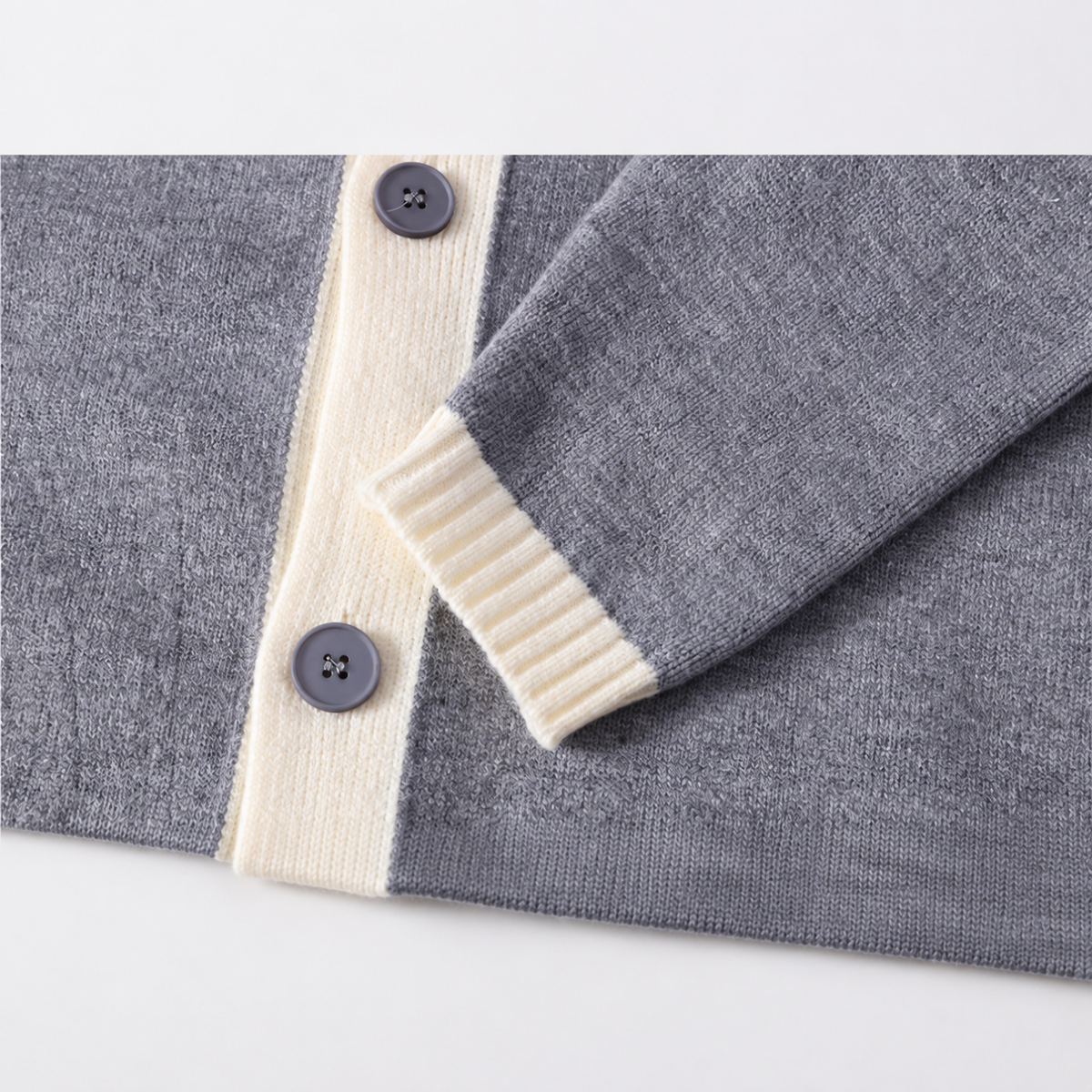 Summit Men’s Contrast Trim Button Knit Cardigan