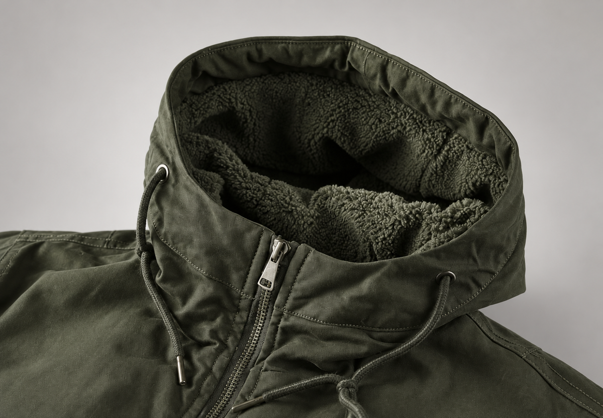 Graham Men’s Fleece-Lined Hooded Utility Jacket