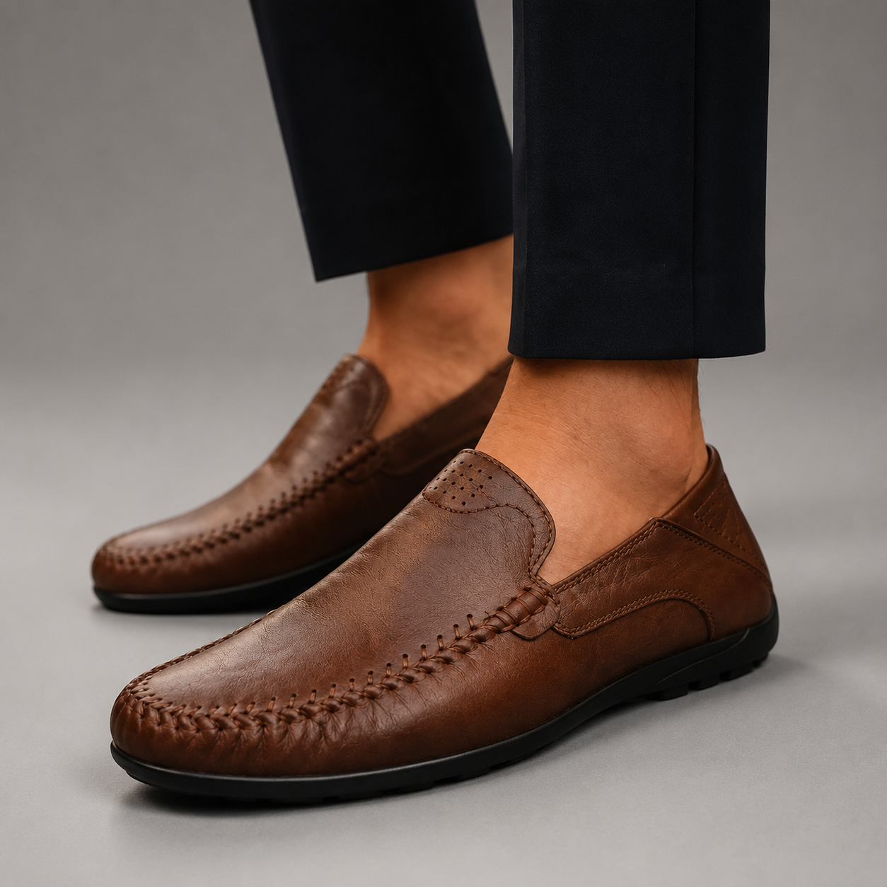 Jackson Men’s Leather Slip-On Loafers