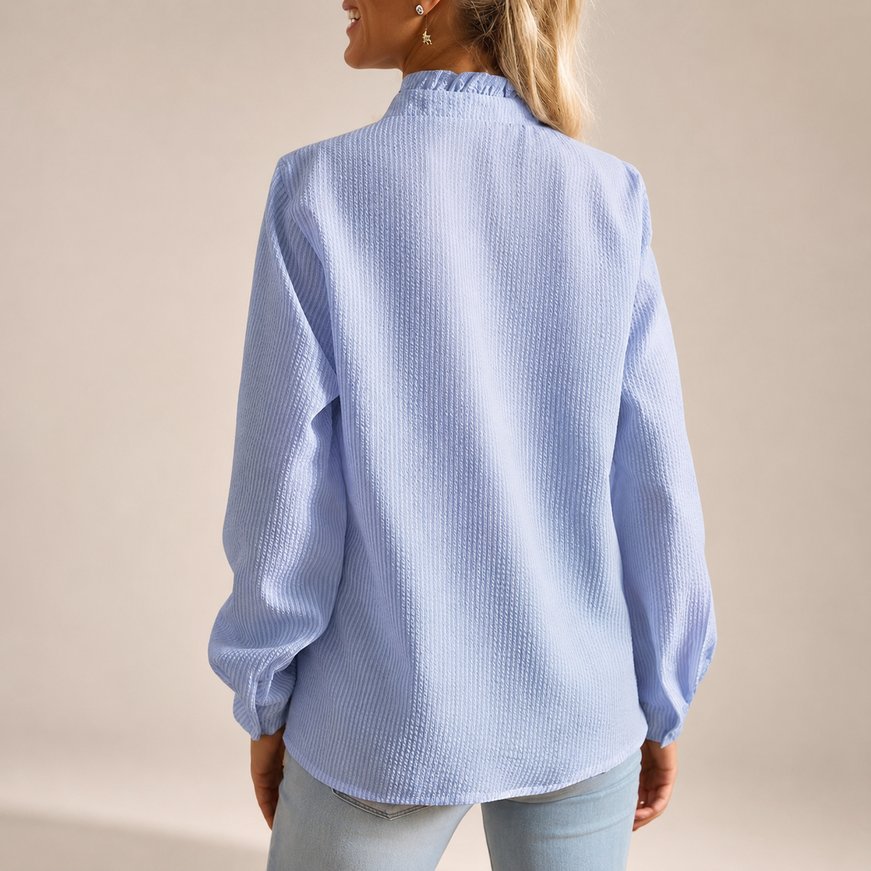Charlotte Women’s Button-Down Blouse with Long Sleeves