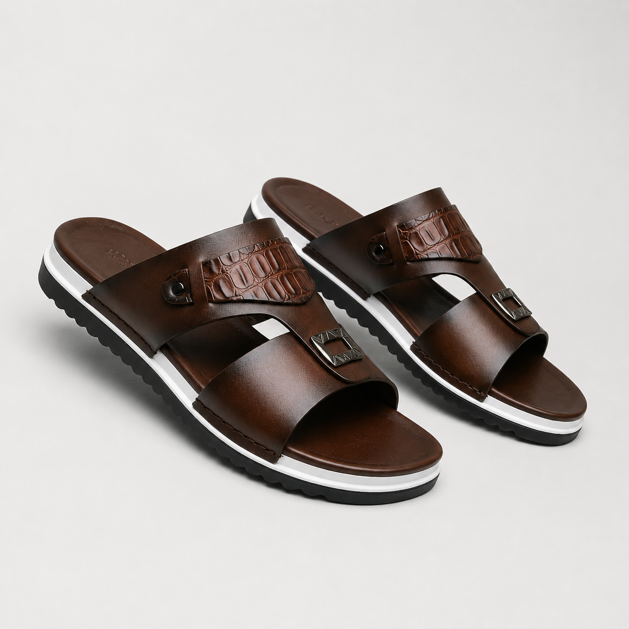 Mason Men’s Leather Slip-On Sandals