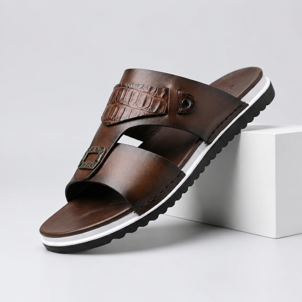 Mason Men’s Leather Slip-On Sandals