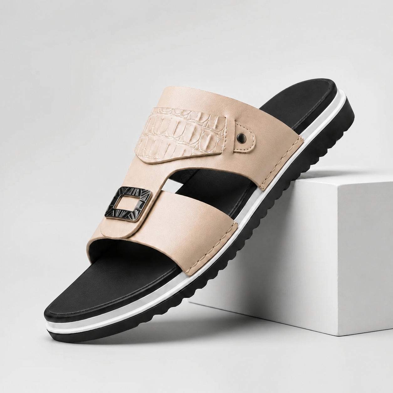 Mason Men’s Leather Slip-On Sandals