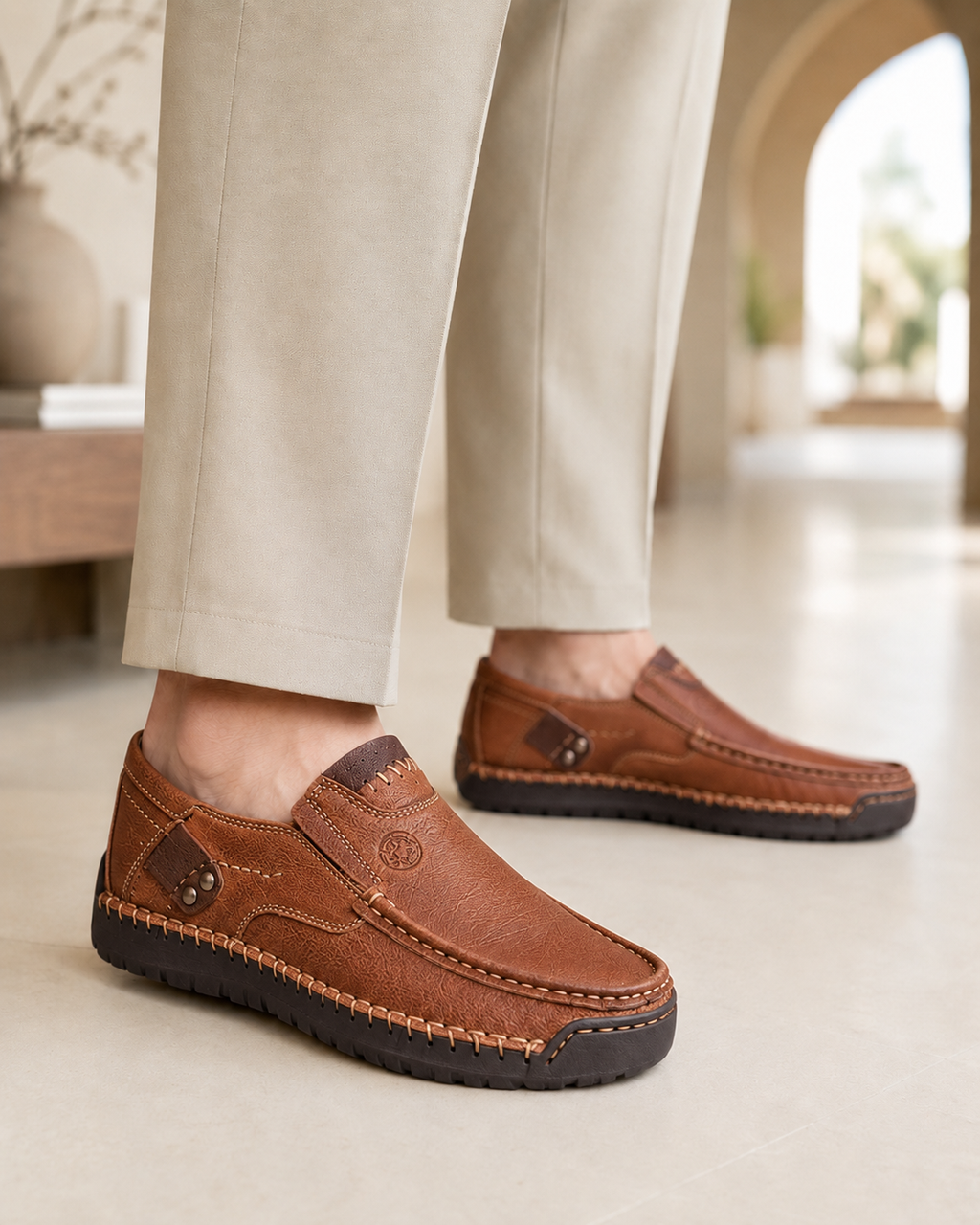 James Leather Loafers