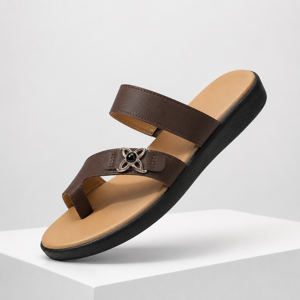 Harper Women’s Leather Toe-Loop Sandals