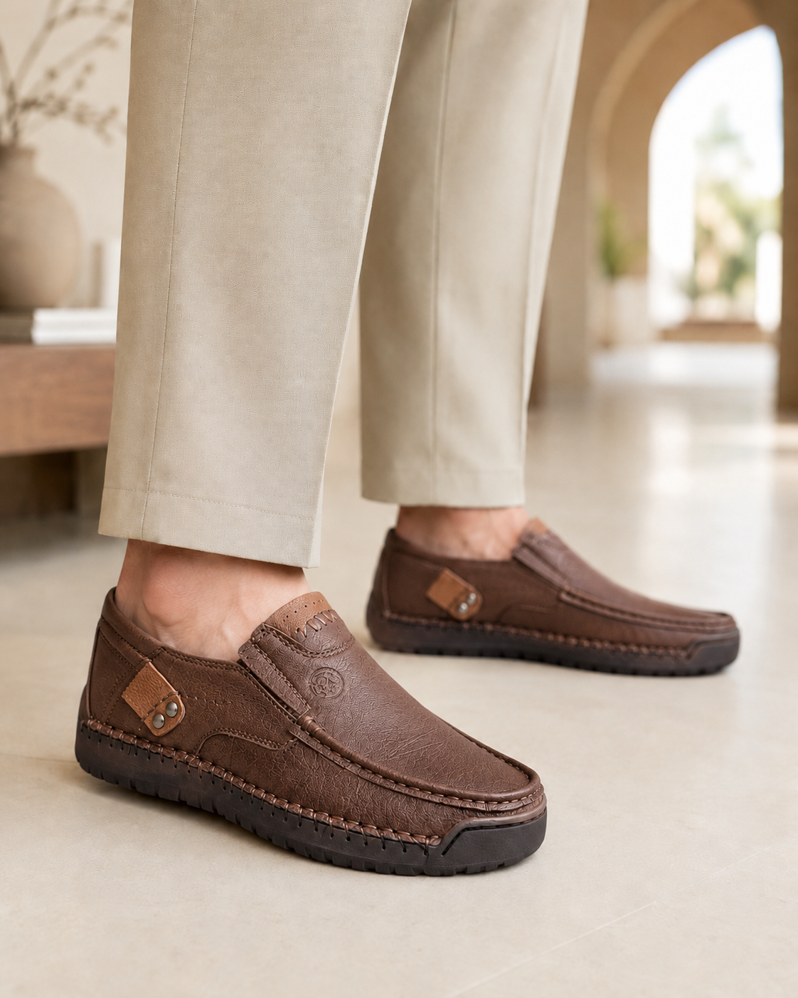 James Leather Loafers