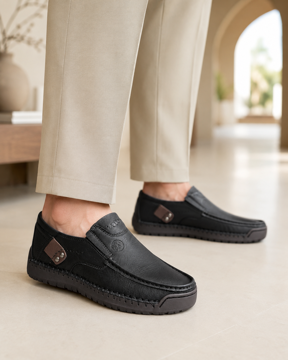 James Leather Loafers