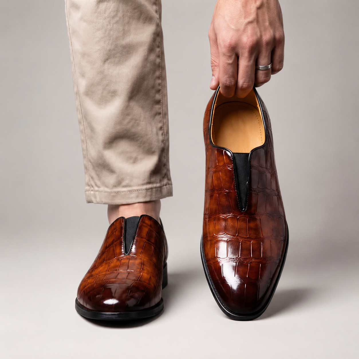 Eliot Men’s Genuine Leather Loafers