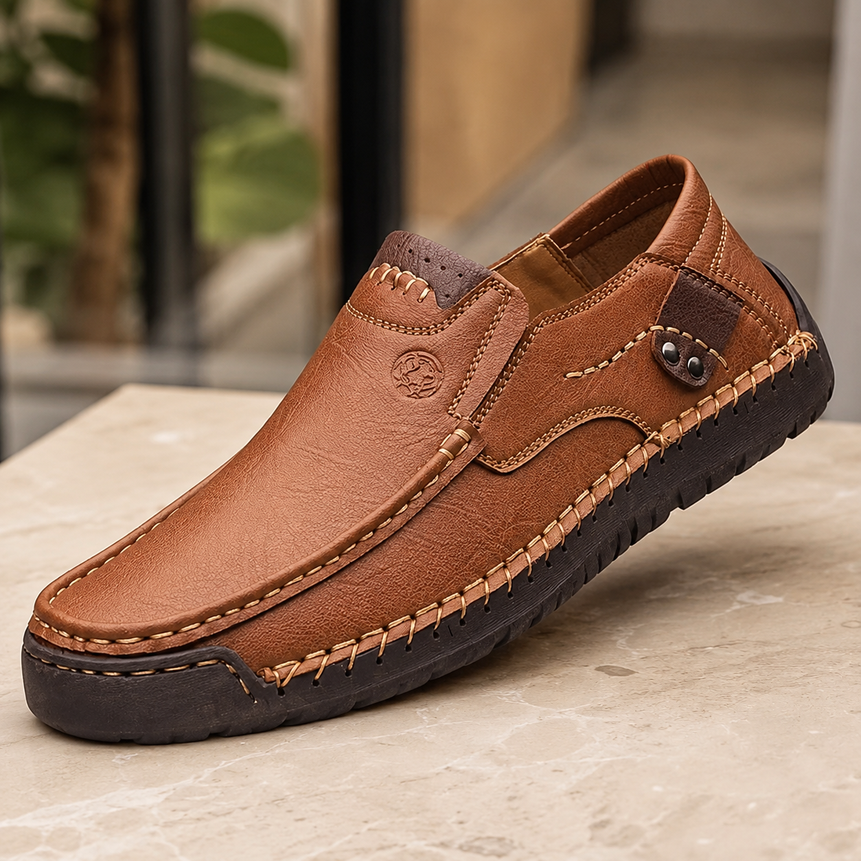 James Leather Loafers