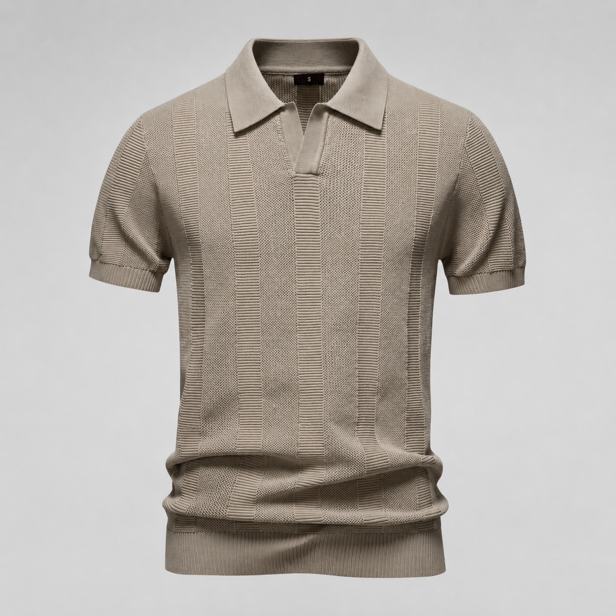 Anthony Men’s Textured Knit Polo Shirt