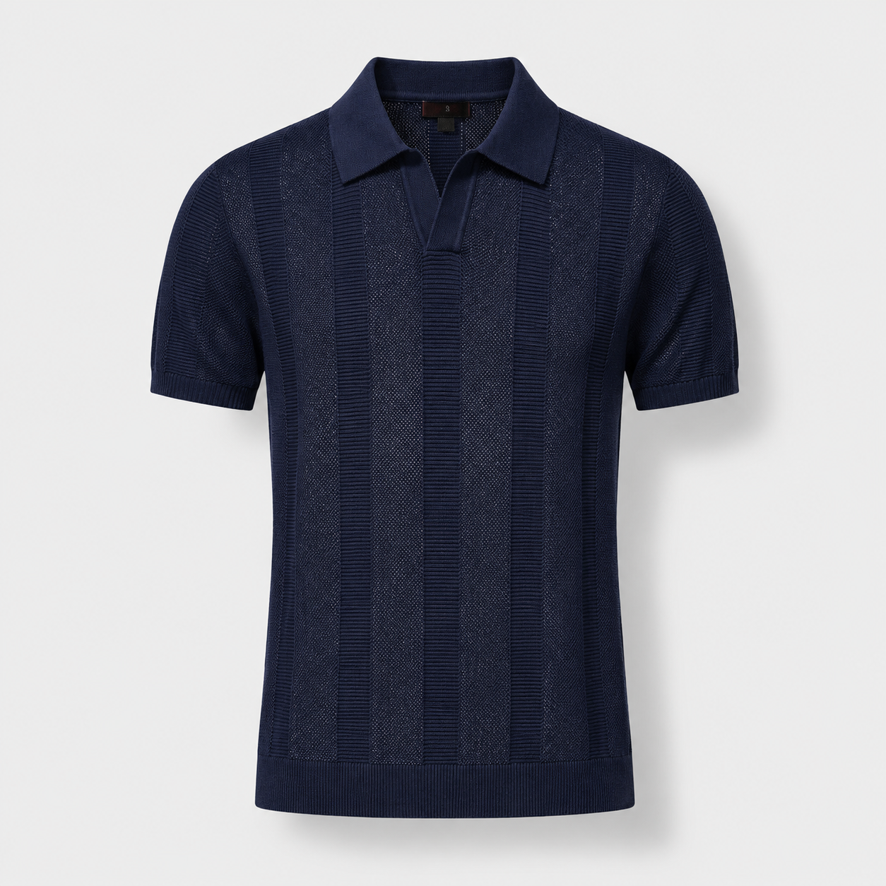Anthony Men’s Textured Knit Polo Shirt