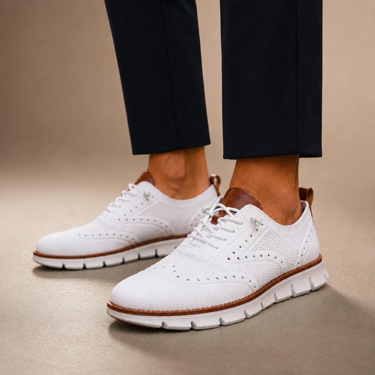 Parker Men’s Knit Wingtip Sneakers