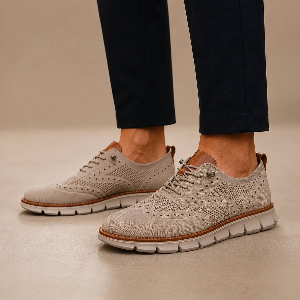 Parker Men’s Knit Wingtip Sneakers