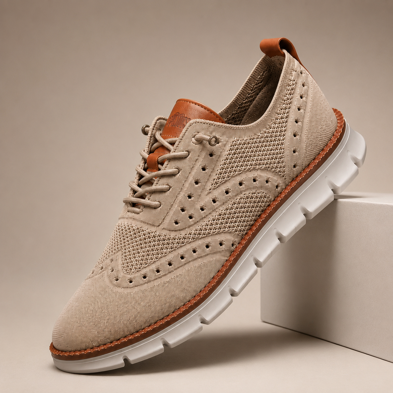 Parker Men’s Knit Wingtip Sneakers