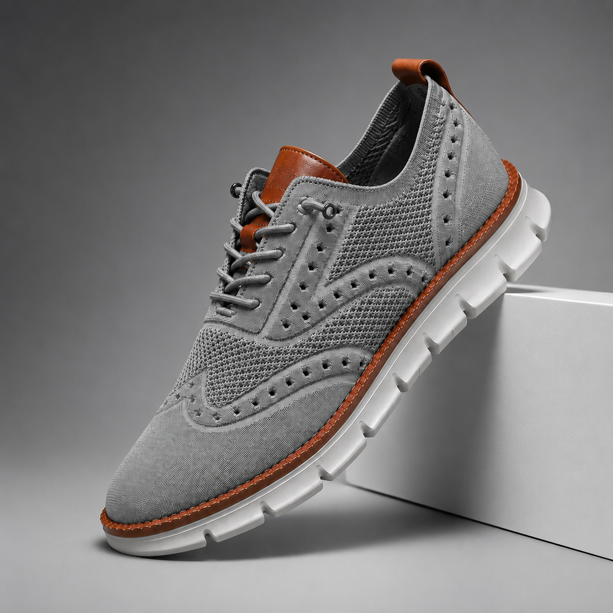 Parker Men’s Knit Wingtip Sneakers